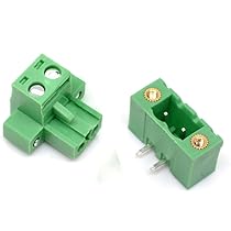 Connettori A Blocco Terminale Pluggable Oiyagai - 20 Set 3 Pin Passo 5,08mm Verde - Foto 13