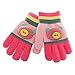 Moolecole Cute Pig Gloves Warm Gloves Baby Boys Girls Toddler Children Kids Knitted Mitten Magic Gloves Rose Red