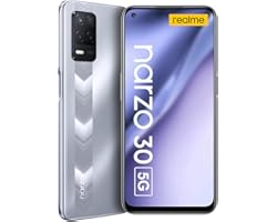 Realme Narzo 30 5G Smartphone Libre 6.5” Pantalla fluida 90Hz Grande Batteria 5000mAh RAM 4GB ROM 128GB Expandible 1TB 48MP A