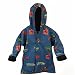 Foxfire Little Boys Blue Farm Equipment Print Hooded Raincoat 4T