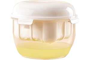 PALMCEE Joghurtbereiter-Sieb, Joghurtsieb mit feinem Netzbeutel, Schüssel mit 3000 ml Fassungsvermögen, auslaufsicher, vielseitiger, transparenter Saftfilter für dicken griechischen Joghurt, Sojabohnen, Milch