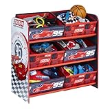 Disney Cars Kids Bedroom Storage Unit with 6 Bins by HelloHome