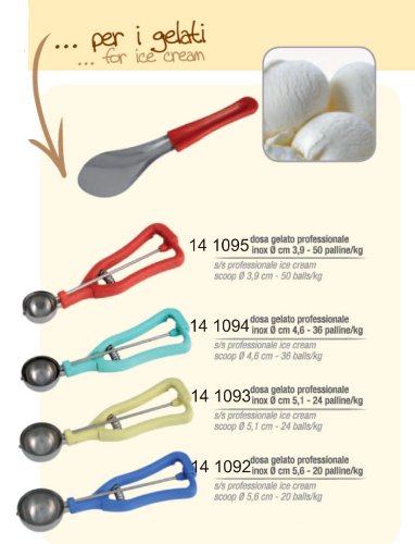 MAAJ® EISPORTIONIERER PROFI EDELSTAHL AUS ITALIEN KUGELDURCHMESSER 3,9 cm - 2