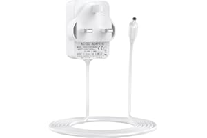 ISISYU 12V 15W Power Supply Charger for Echo Dot (3rd 4th 5th Gen), Echo Dot with Clock (3rd 4th 5th Gen), Echo Dot Kids Edition, Echo Show 5(1st 2nd Gen), Echo Spot, Echo Pop, Fire TV Cube, 1.5M Power Cord