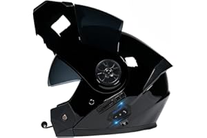 BYROADS Casques Moto Modulable Homme Visière Fumée Intégrée Casque Scooter Double Visière Casque Intégraux ECE Homologué Ventilation pour Femme 55~62CM