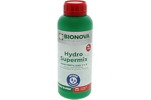 BIONOVA - Hydro-Supermix 1 litre - Jardiniers hydroponiques - Croissance des légumes - Nutrition hydroponique complète - Solution d'engrais NPK 7-4-5