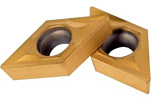 OUMEFAR Inserti di punte in metallo duro dorato 10 pezzi Inserti di fresatura Inserti di tornitura per la lavorazione di acciaio inossidabile Acciaio inossidabile