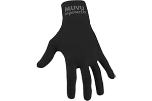 MUVU Dokos, Guantes terapéuticos, guantes para dermatitis, guantes transpirables, Guantes anti-irritación, protección pieles sensibles. Unisex (Negro, S - Pequeña)