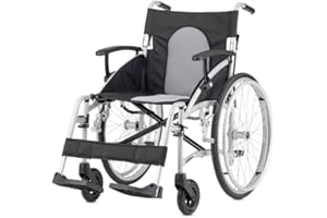 Bischoff & Bischoff Transportrollstuhl Vida mit 22" Greifreifen, faltbar, die perfekte Wahl für Reisen und Mobilität unterwegs, nur 11 kg