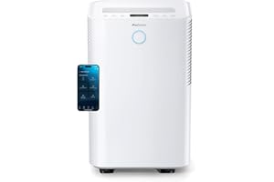 Pro Breeze OmniDry Deshumidificador 20L/Día hasta 30 M², WiFI, Depósito 4L, Secado de Ropa, Sensor de Humedad, Temporizador 24H, Modo Nocturno - Antihumedad, Moho y Condensación