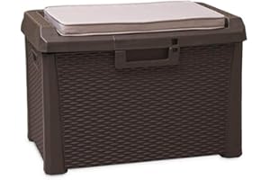 Toomax baule Compact Box Santorini Plus da Esterni, da 125 litri, colore marrone, dimensioni cm 73x50,5x49,5h.
