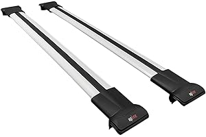 apline Compatible con Peugeot 2008 (A94) 2013-2019 Fly Model Barras de Techo Auto Portaequipajes Barras Transversales Gris Aluminio 2 Barras