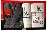 Pierre Cardin - 100% oficial - Calidad superior - albornoz & juego de toallas