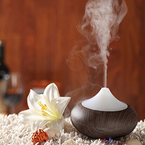 Aussel Elektroaromatherapie ätherisches Öl Aroma Diffuser Luftbefeuchter mit Farbe LED-Licht und Auto Off für Haus, Auto, Büro, Yoga oder Reise Große Geschenk Idee - 3