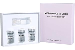 AOSRIOYLT Sistema Viso Micro Infusion, Set Di Siero per Microaghi All'acido Ialuronico, Kit per Microaghi Con Siero per Una Pelle Luminosa, Riduce Le Rughe, Ringiovanisce La Pelle, Migliora L'elasticità(1+3)