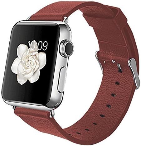 MyCell Apple Watch Strap Band, Genuine Leather - 38mm - White