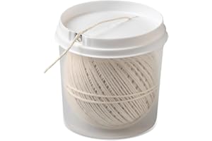 ‎FACKELMANN Fackelmann Grillschnur für Braten, Rouladen & Co – Bratenschnur für die Küche und den Grill – Küchengarn hitzebeständig bis 175° C, Beige