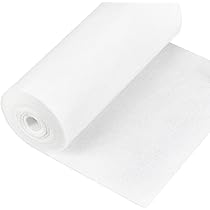 BENECREAT 3 m vilten stofrol, 24 cm brede ambachtelijke vilten doek, 2 mm dik enkelzijdig lichtgrijs niet-geweven polyester knutselstof voor naaien quilten, handwerk project doe-het-zelf
