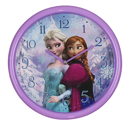 Disney Frozen Kinderwanduhr Anna & Elsa 25cm violett - Das perfekte Geschenk