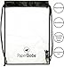 Produktbild Paperglobe® Beutel Jutebeutel Turnbeutel [Durchsichtig, Transparent, Wasserdicht] - Clearbag für Sport, Fitness, Festival, Urlaub