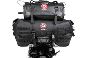 Motorrad Hecktasche Set Bagtecs SX70 + XF30 Volumen 100 L Drybag Wasserdicht