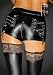 Produktbild Noir Handmade - Ultraknappe Wetlook Hot Pants / Shorts mit Zip schwarz - Gr. 6XL
