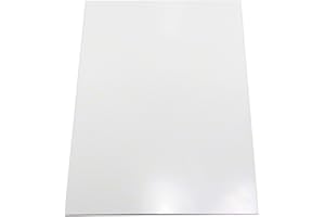 FIRST4MAGNETS FerroFlex® A4 Flexible 3M Self Adhesive & Gloss White Ferrous Sheet for Walls, Office, Home and Creating Instant Surfaces Magnets Will Attract To - 40 Sheets