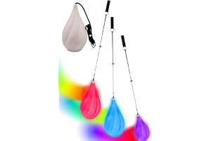 4 stycken LED-Poi-bollar: Poi Ball LED Glow Poi-kulor med flera färger strobeeffekt, jongleringsbollar lysande med justerbara