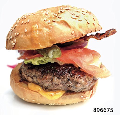 Santos Burgerpresse für Hamburger, Frikadellen, Patties, Presse, Grill, und Cheeseburger – Antihaft – 4-teilig - 3
