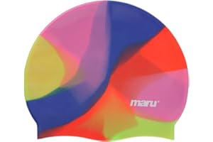 MARU Swimming Hat, 100% Silicone Swim Cap, Unisex Adult Swimming Cap, Lightweight Swimming Caps for Men and Women, Comfortable and Durable Swim Hats Designed in the UK