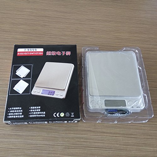 Digital Waage, 500g/0.01g professionelle Präzisionswaage / Briefwaage / Feinwaage / Goldwaage / Taschenwaage , sehr genau, von wake-up-easy, pocket scale (500/0.01g) - 5