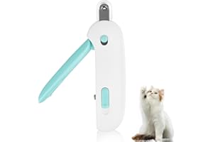 XURJUMI Coupe-ongles pour chat, Coupe Griffes Chat Professionnels avec Lime à Ongle, Cat Nail Clippers, Coupe Ongles en Acier Inoxydable pour Chat Chien (Bleu)