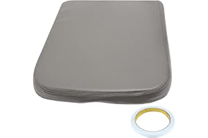 AUTOKAY Armrest Center Console Leather Synthetic Cover for Dodge Ram 2002-2008 Taupe