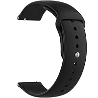 V-TAN Soft Silicone 20mm Band Strap Compatible for Samsung Galaxy Watch 42mm/Noise Colorfit Pro 2/Gear S3 Frontier…