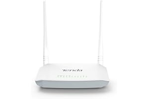 Tenda D301 V4.0 ADSL2/2+ Modem Router, Wireless 300Mbps, 4 Fast Ethernet Ports, DSL/RJ45 Cable