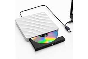 QDSYLQ Lector DVD CD Externo para PC: Disquetera Externa USB 3.0 Grabadora DVD Externa para CD/DVD +/-RW, lector CD DVD Compatible con Windows 11/10/8/7/XP/Vista, Linux, Mac OS, PC Portatil, MacBook, iMac