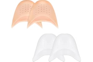 Fokroin 2 Paires Protections D'orteils, Protege Orteil Silicone, Doux Protecteur en pour Pointe des Pieds, Casquettes de Pointe de Ballet, pour Pointes des Pieds Chaussures de Danse Ballet Pointu