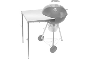 onlyfire Ripiano Laterale Accessori per Barbecue, Tabella di lavoro dell'acciaio inossidabile per le griglie del carbone di legna del bollitore di Weber