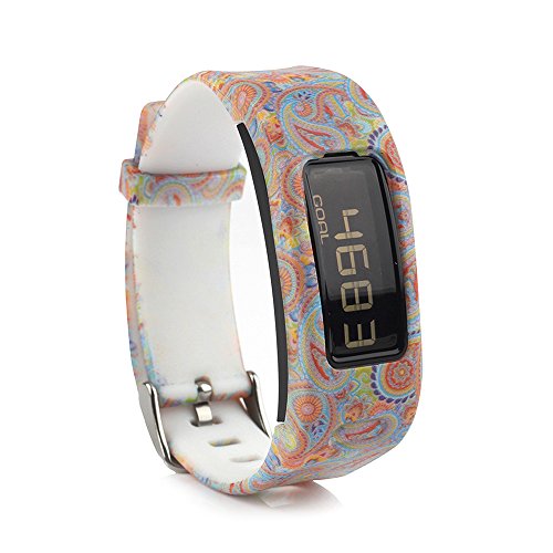 Buntes Silikon-Austausch-Armband für Garmin Vivofit von Fit-Power (nur Austauschband)
