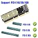 Produktbild BeonJFx M.2 NGFF auf PCIE X16/X8/X4 Adapter Extender Card für 1U/2U Server Low Profile PC Multi
