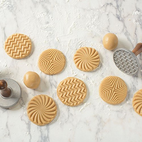 Nordic Ware Keks-Stempel mit Holzgriff „Geo“ - 3