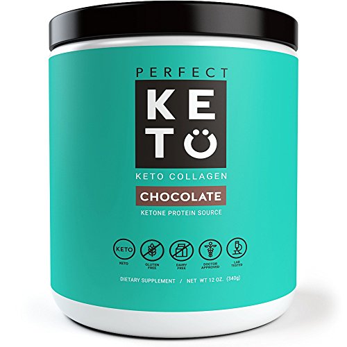 Perfect Keto Keto Protein Powder - Grass-Fed Collagen And Mct Oil Low Carb Protein Powder - Perfect For Ketosis And Ketogenic Diets - Chocolate Flavor