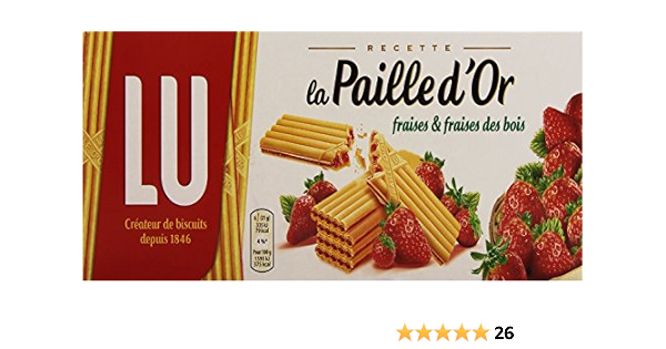 Lu La Paille D Or Aux Fraises Et Aux Fraises Des Bois 170 G Amazon Fr Epicerie