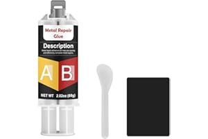 LAMXIN AB Metallkleber 80g, Hochfester FlüSsigmetall Wasserdicht und hitzebeständig, Metallkleber Extra Stark für Stahl, Metall, Gusseisen