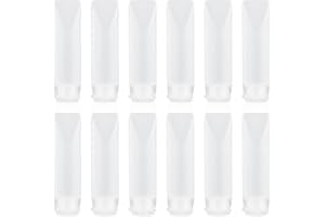 STYQUENZER 12 bottiglie da viaggio da riempire, 30 ml, contenitore da viaggio per liquidi, contenitore per lucidalabbra, contenitore ricaricabile, contenitore per cosmetici, shampoo, bottiglie da viaggio,