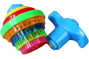 VONGLYHOO 1PC Light Up Flashing Spinning Toys with Gyroscope Novelty Bulk Toys Party Favors Kids Toys