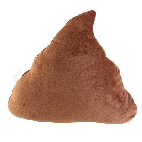 BESTOMZ Rundes Kackhaufen Emoji Plüsch Kissen Spielzeug, 35 x 35 x 10 cm (Kackhaufen Emoticon) - 8