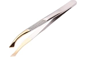 liuchanghe Pinzette Sopracciglia Professionale, Portatile Acciaio Inossidabile Pinzetta Sopracciglia, Pinzette di Precisione per Rimozione dei Punti Neri