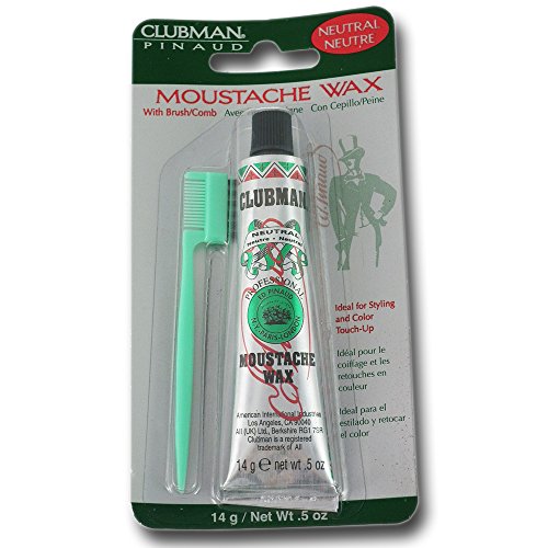 Pinaud's Clubman Professional Moustache Wax with Brush/comb