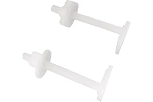 SOMATHERM FOR YOU, Fixation d'abattant WC avec 2 vis à tête carrée et 2 écrous en plastique - Idéal pour remplacer ou installer un abattant de WC facilement et durablement